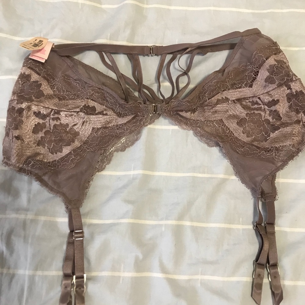 Taupe colored Garter belt